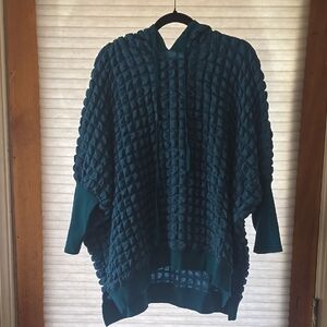 Teal Textured Women's Sweater